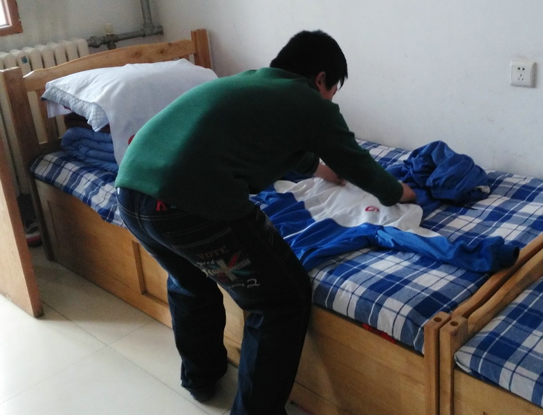 淄博市特殊教育中心舉行視障學生自理能力比賽