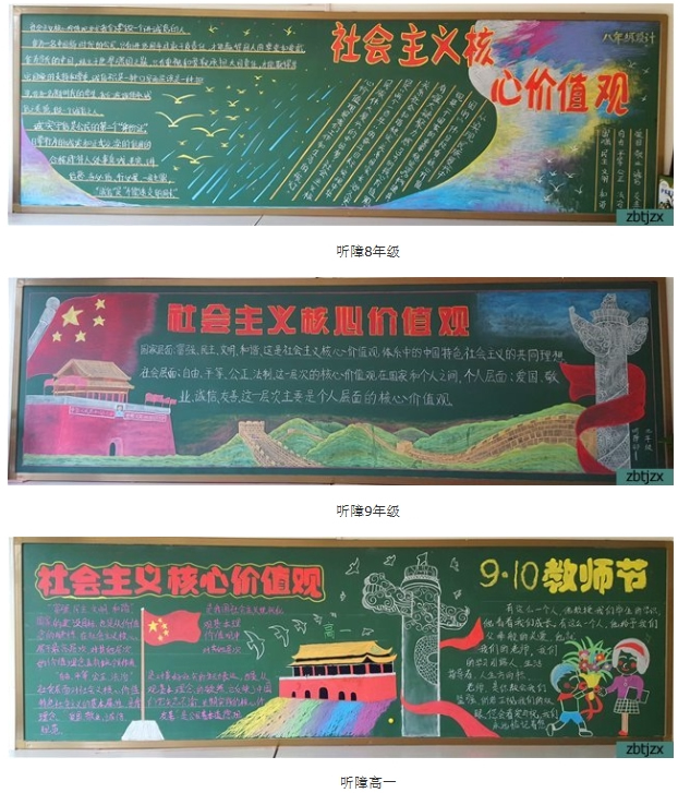 社會主義核心價(jià)值觀黑板報(bào)展示